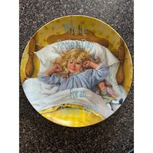 Vtg. Plate What a Perfect Day for an Anxiety Attack Funny Adult Humor